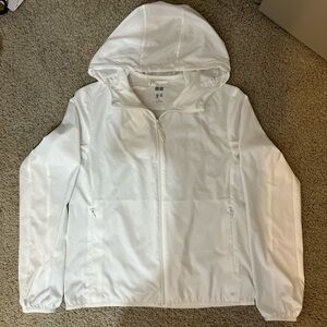 UNIQLO White Windbreaker Jacket